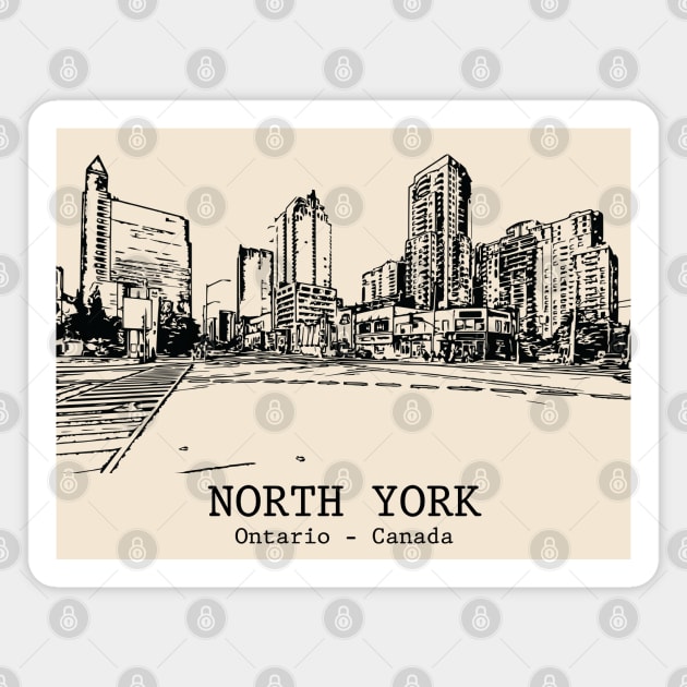North York - Ontario Magnet by Lakeric